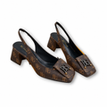 Shake pump Brown Monogram Slingback EU 36