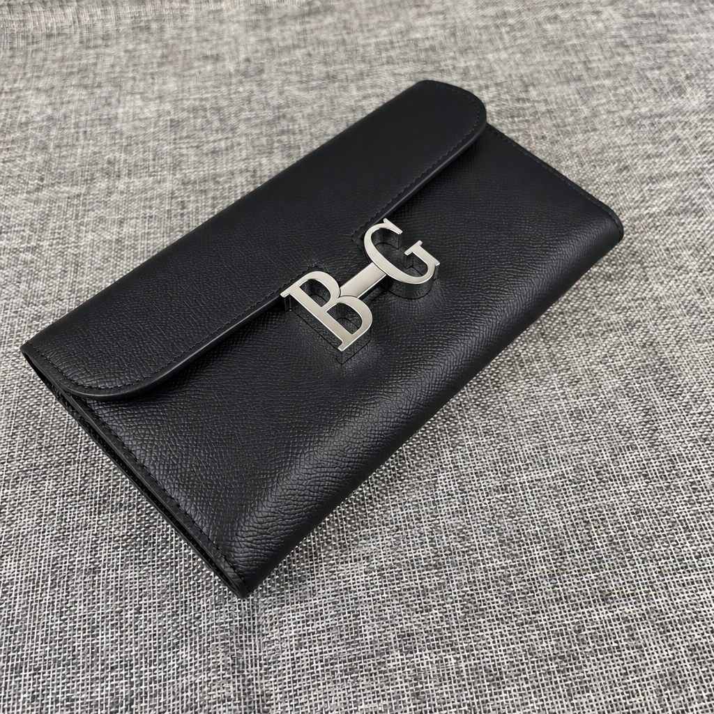 Constance Long Wallet in Black Epsom Calfskin