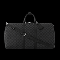 Keepall 55 Bandoulière in Damier Graphite Canvas