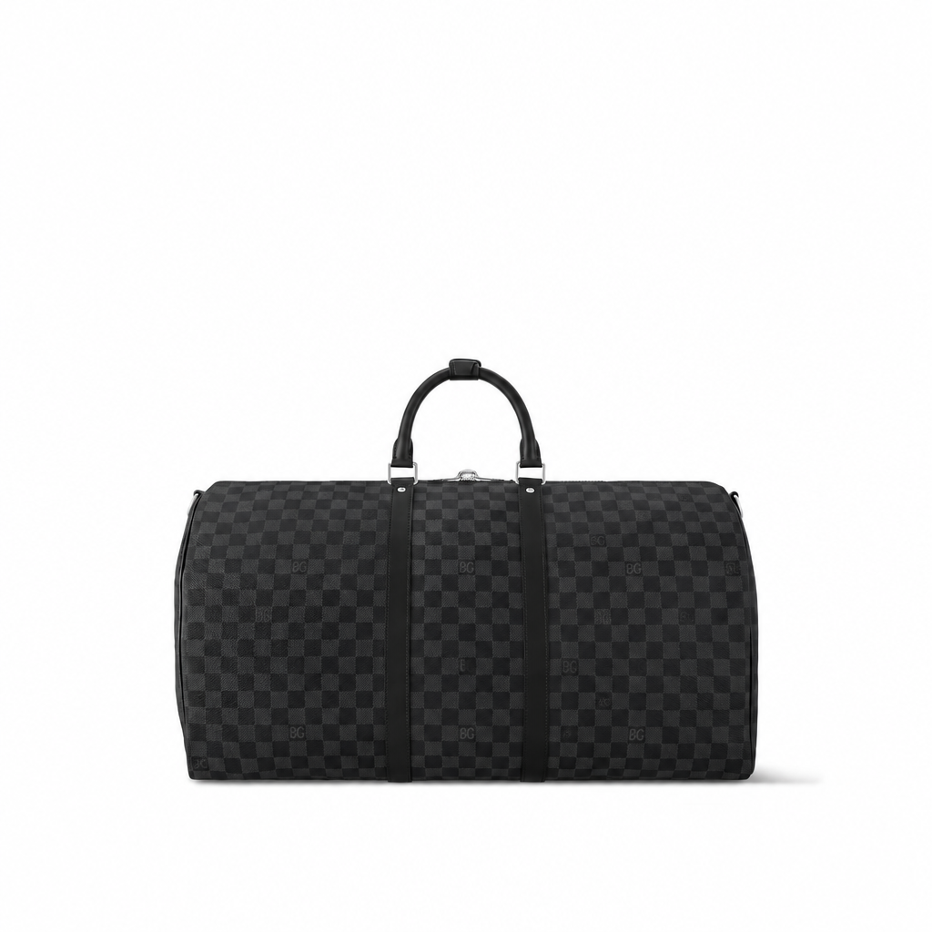 Keepall 55 Bandoulière in Damier Graphite Canvas