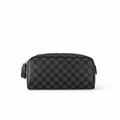 Toiletry Bag Dopp Kit Toilet Pouch Damier Graphite N40127