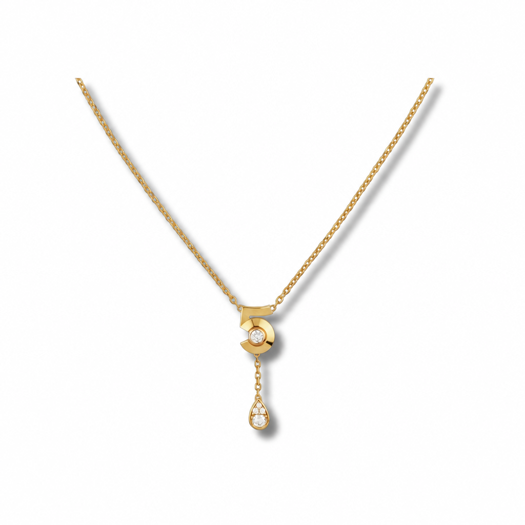 N°5 Extrait de N°5 Pendant Necklace in 18K Yellow Gold