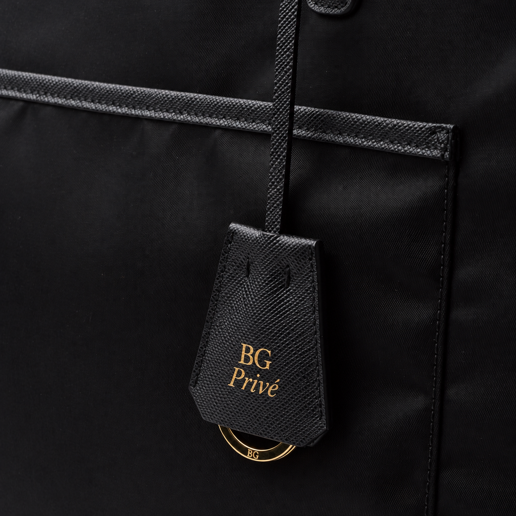 Re-Edition 1978 Large Re-Nylon and Saffiano Leather Tote Bag in Black