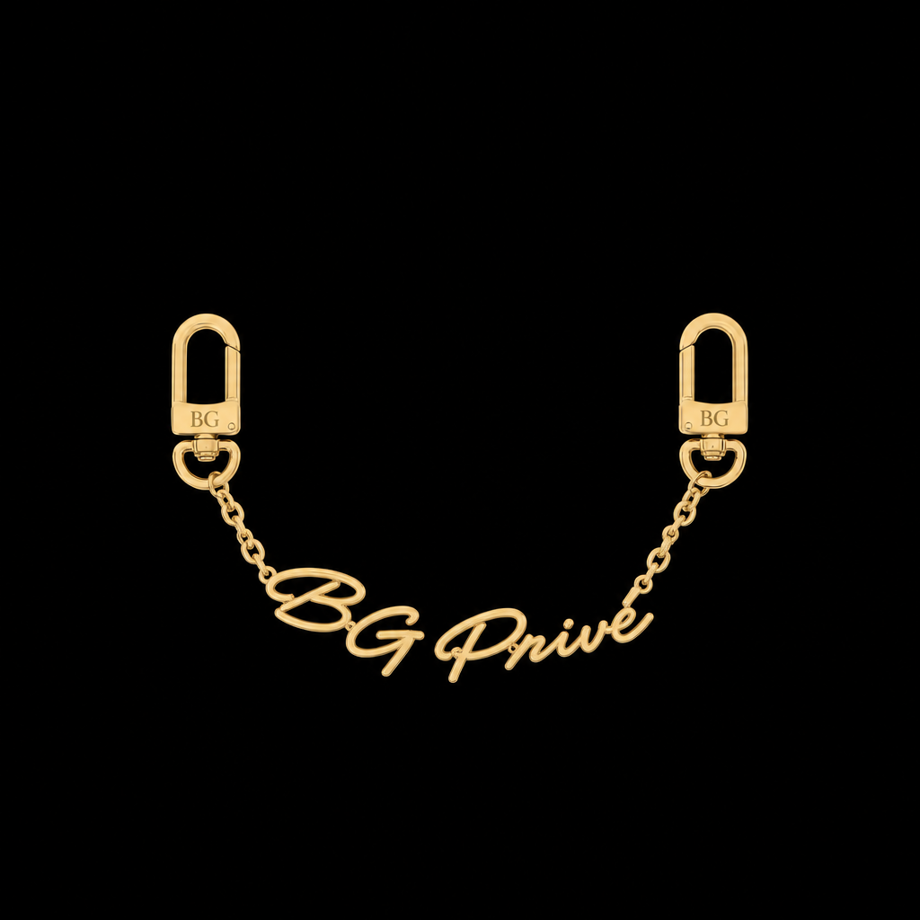 Script Chain Bag Charm