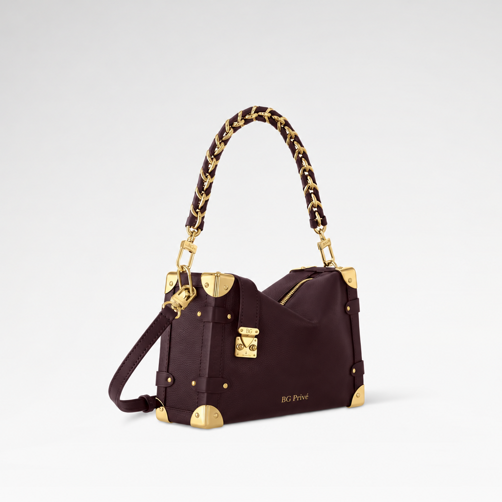 Side Trunk MM Bag in Wine Red