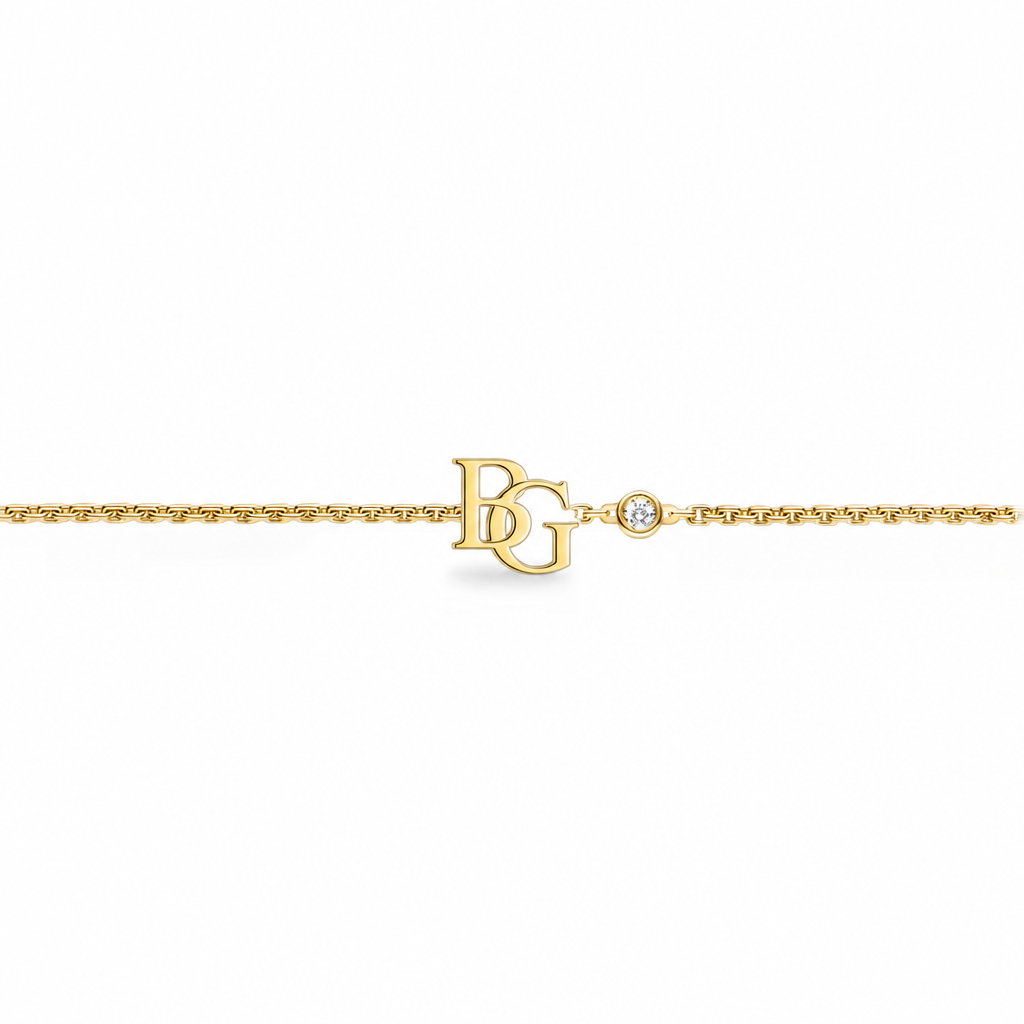 Idylle Blossom Bracelet, Yellow Gold and Diamond