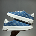 Time Out Sneaker in Blue Monogram Denim