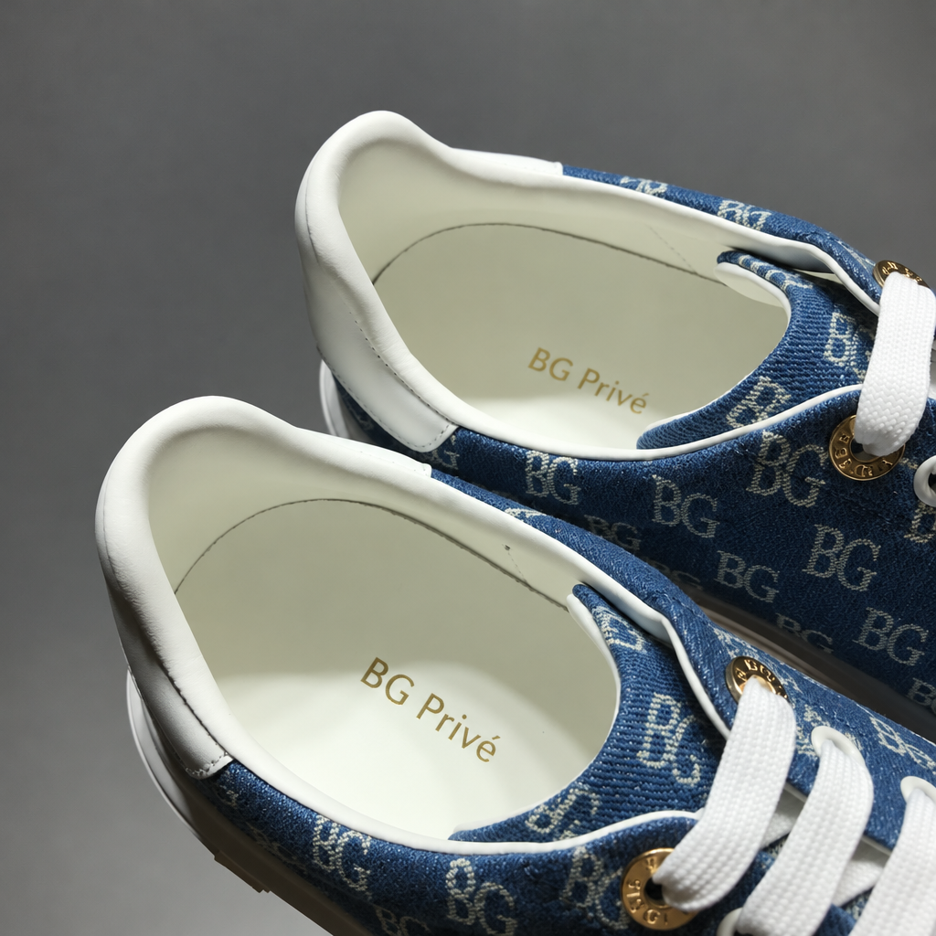 Time Out Sneaker in Blue Monogram Denim