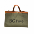 Peekaboo X-Tote Medium Khaki Canvas Tote Bag