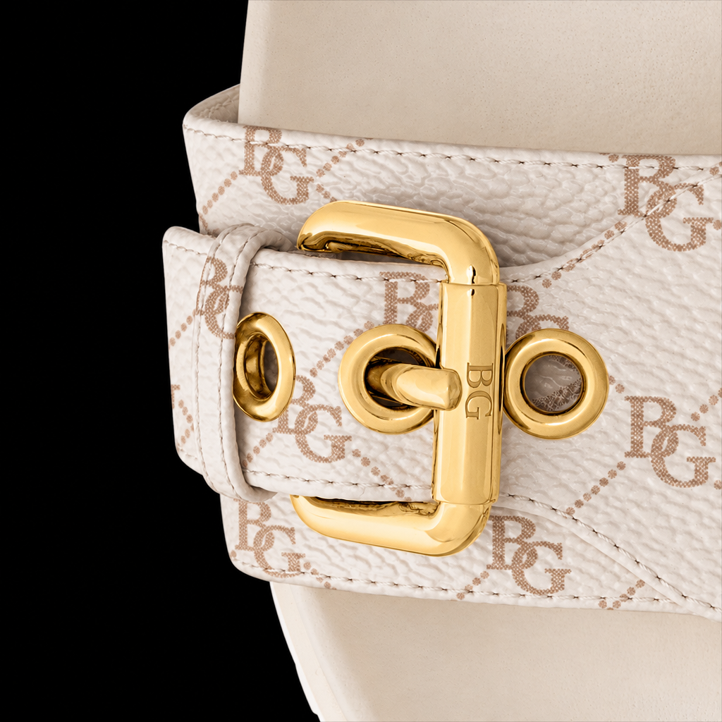 Bom Dia Flat Comfort Mule in Beige