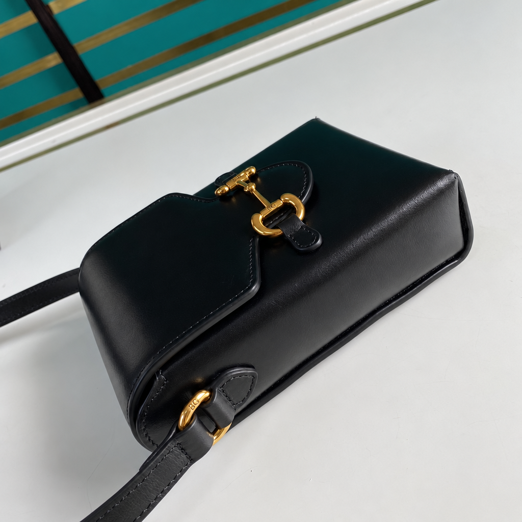 Horsebit 1955 Mini Bag in Black Leather