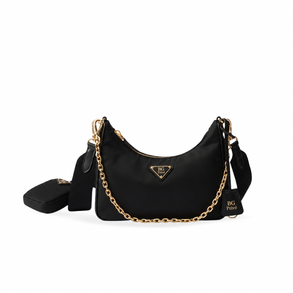 Re-Edition 2005 Re-Nylon Bag in Black