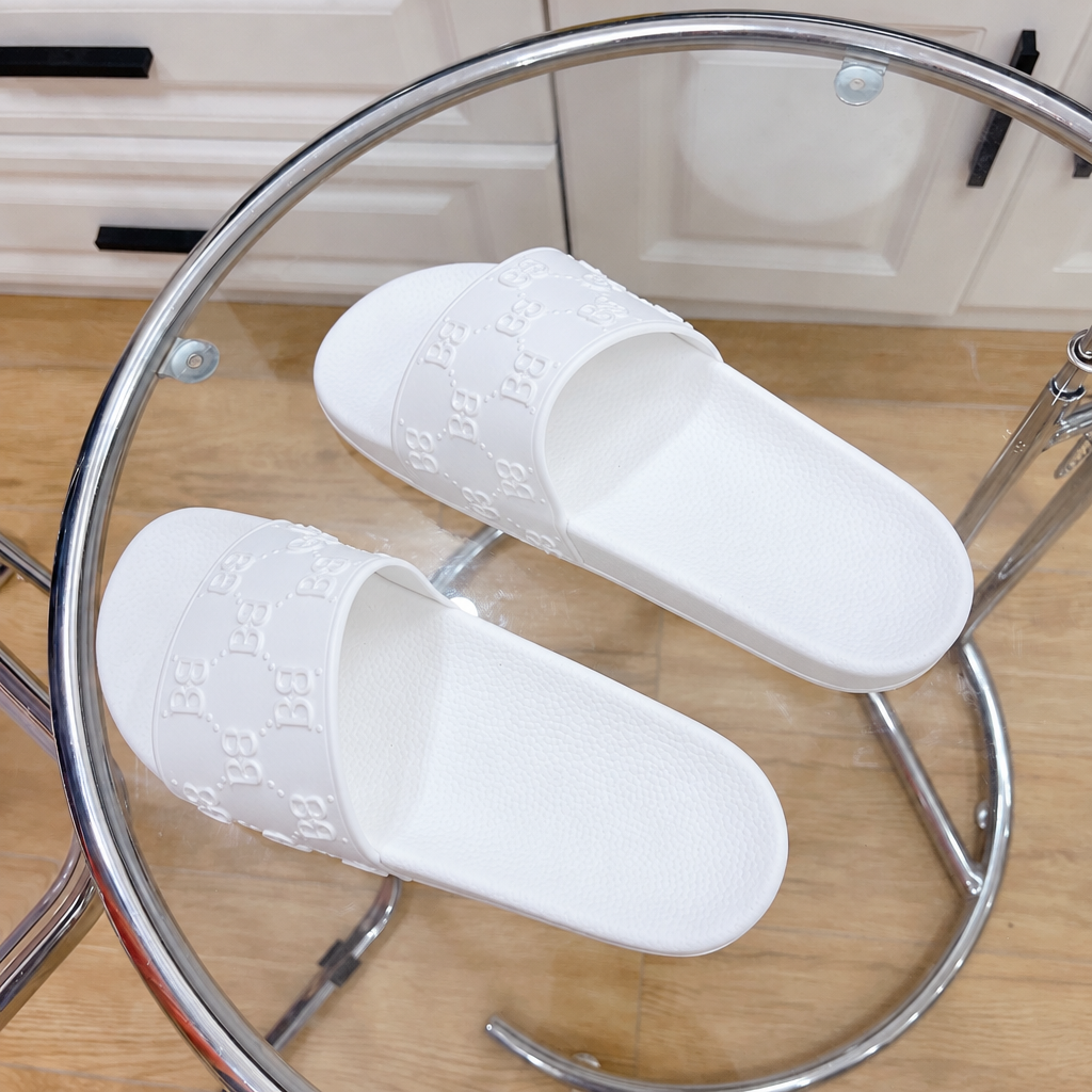 Slides Women's White Rubber Slide Sandal