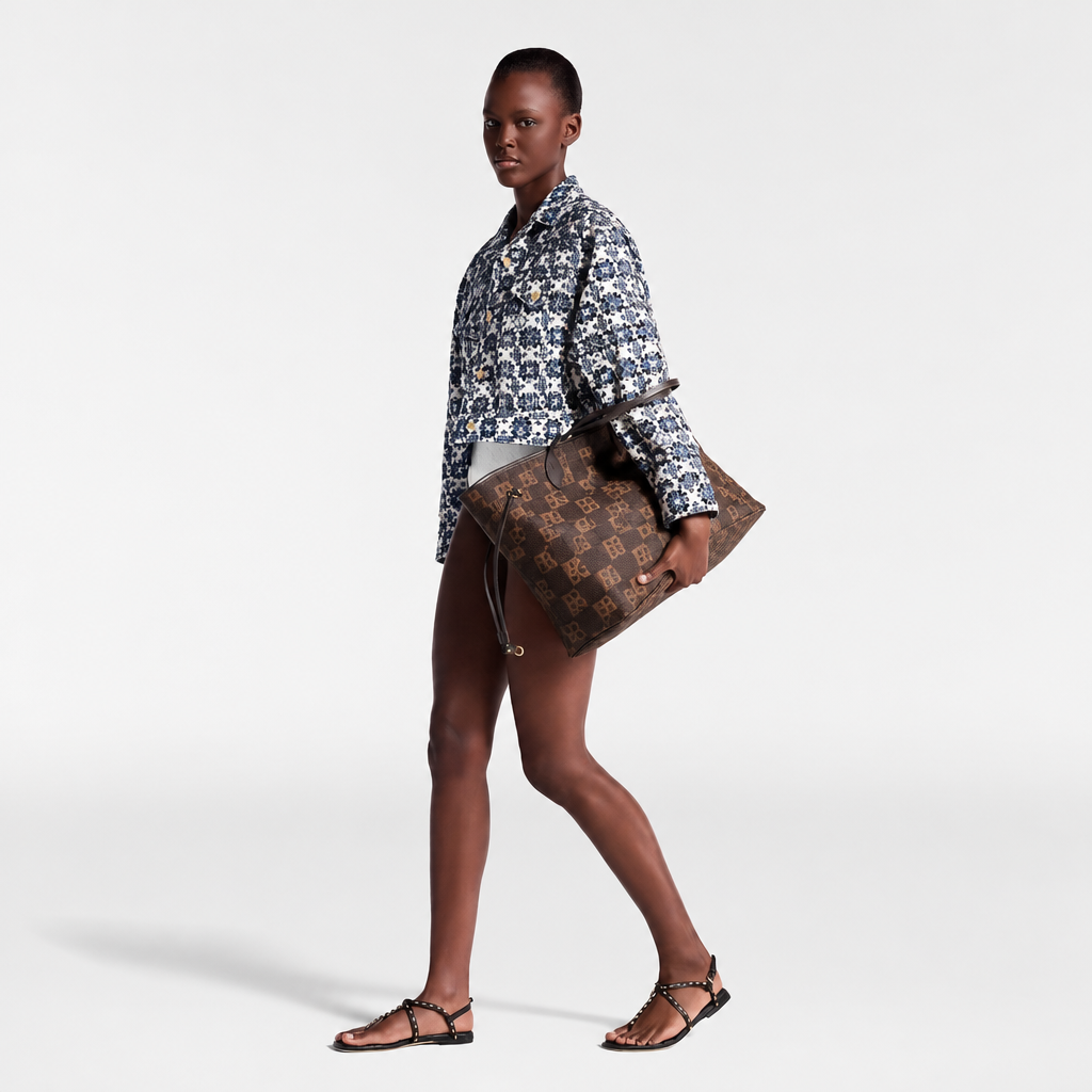 Neverfull GM Tote in Damier Ebene