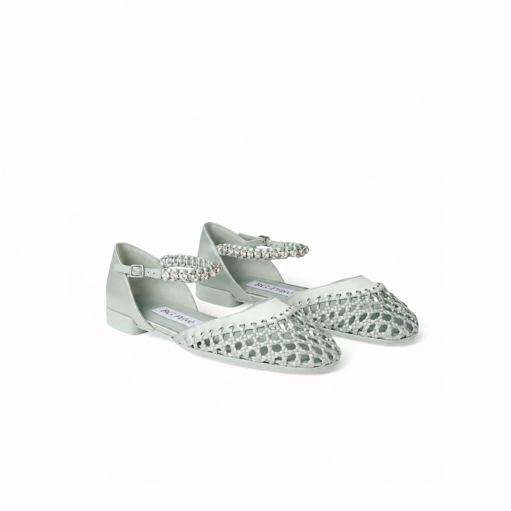 Dila Ballerina Light Green Women's Flats