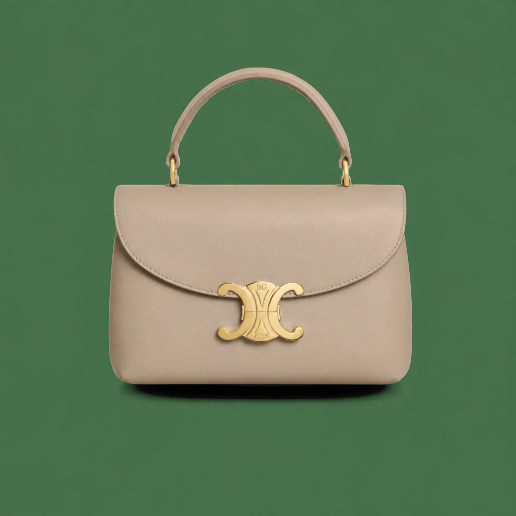 Nino Bag Teen in Supple Grained Calfskin, Cappuccino