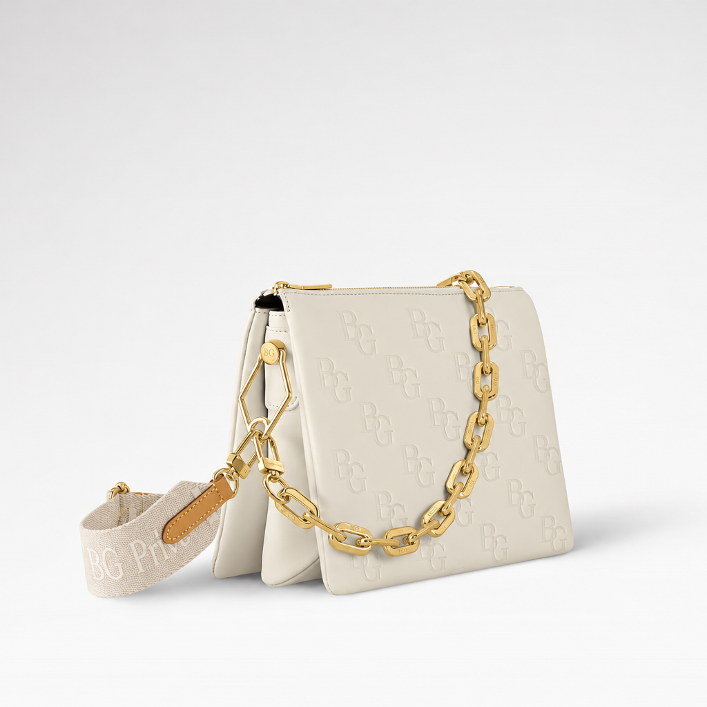 Coussin PM Shoulder Bag in Cream
