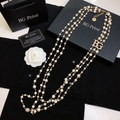 Pearl Necklace 2018 18P Three-Strand Faux-Pearl Sautoir