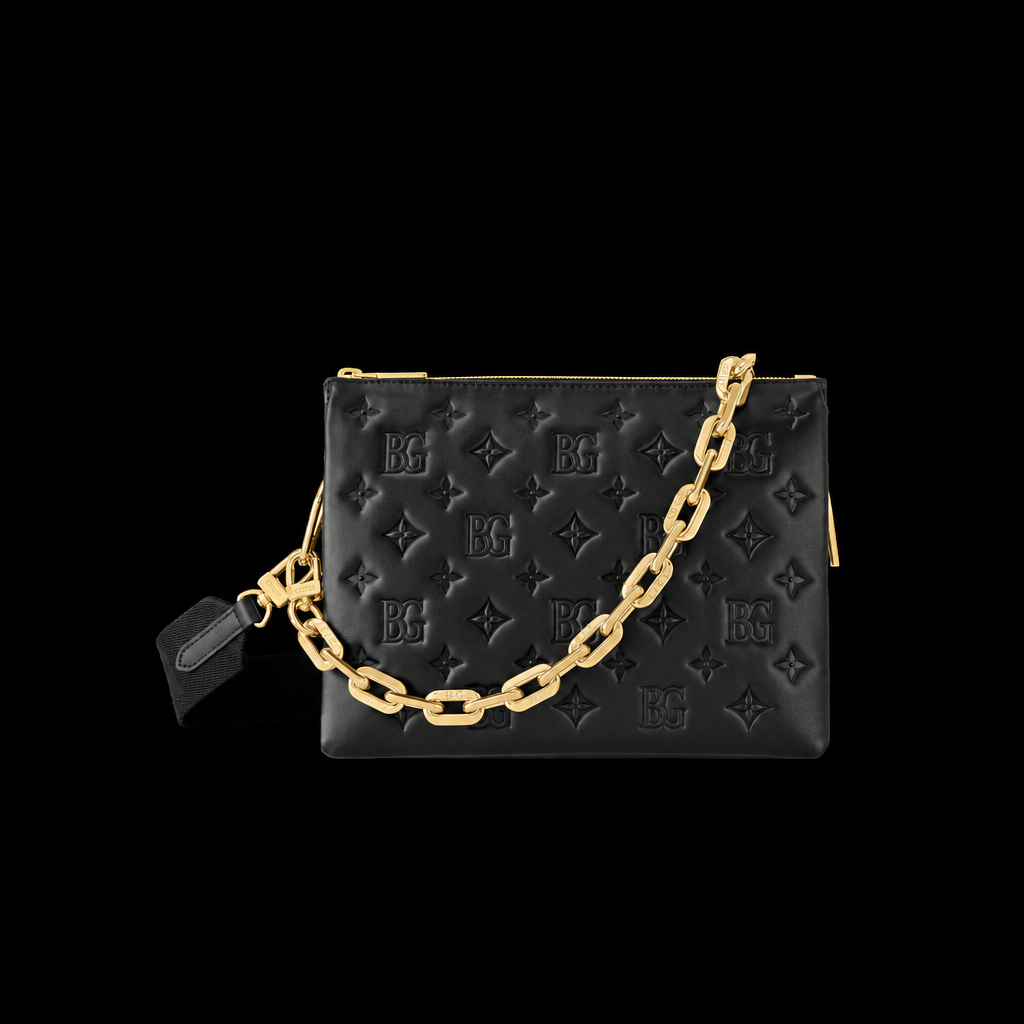 Coussin PM Bag in Black with Gold-Coloured Hardware