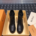 Wonderland Flat Ranger Boots in Black