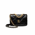 19 Handbag in Black Shiny Lambskin