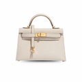 Mini Kelly 20 II Sellier Bag with Gold Hardware