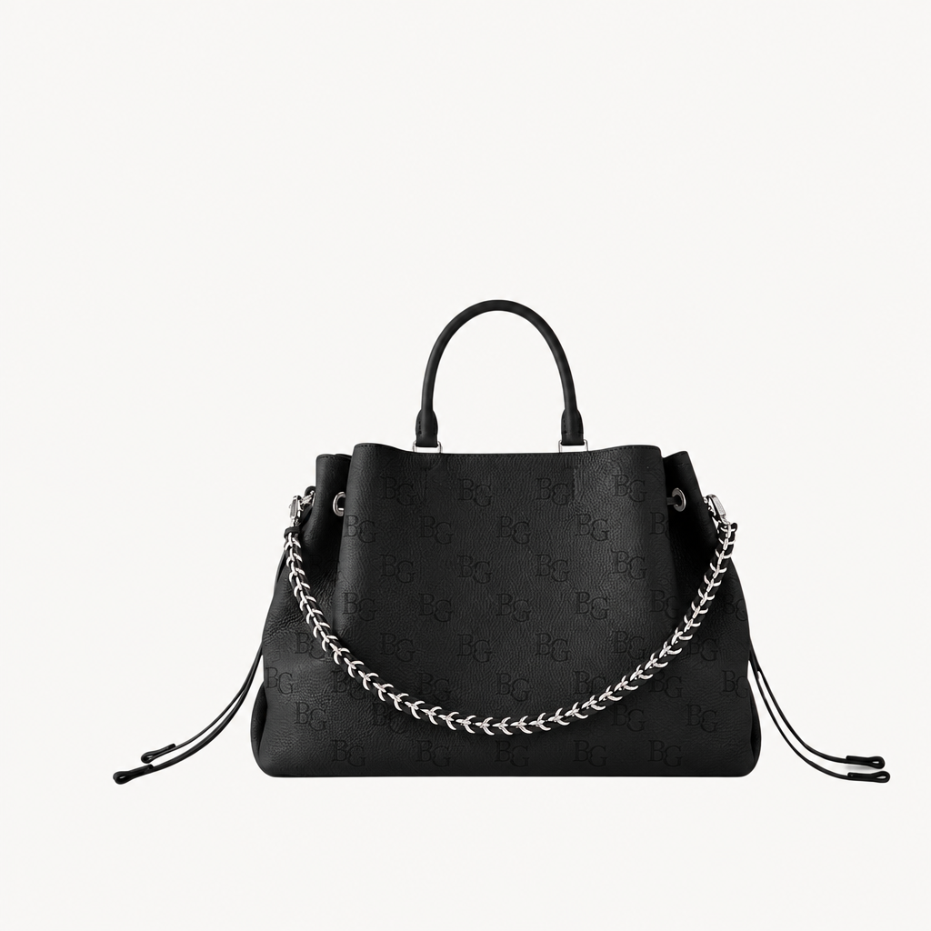 Bella Tote in Black Mahina Leather