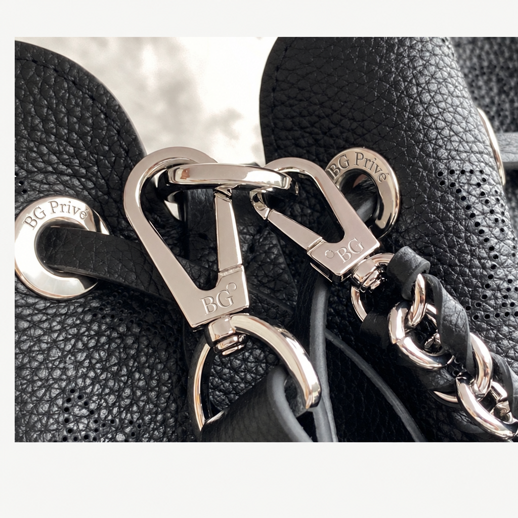 Bella Tote in Black Mahina Leather