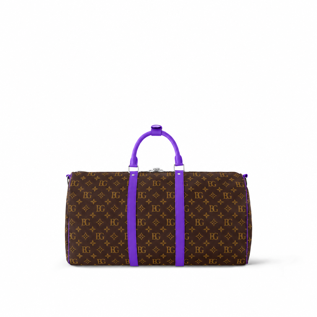 Keepall 50 Bandoulière Colormania in Violet Foncé M46775