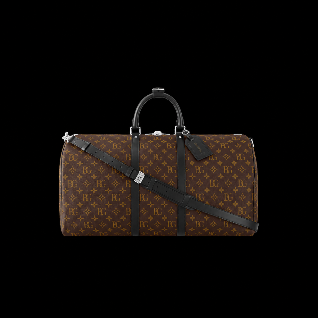 Keepall 55 Bandoulière in Monogram Macassar