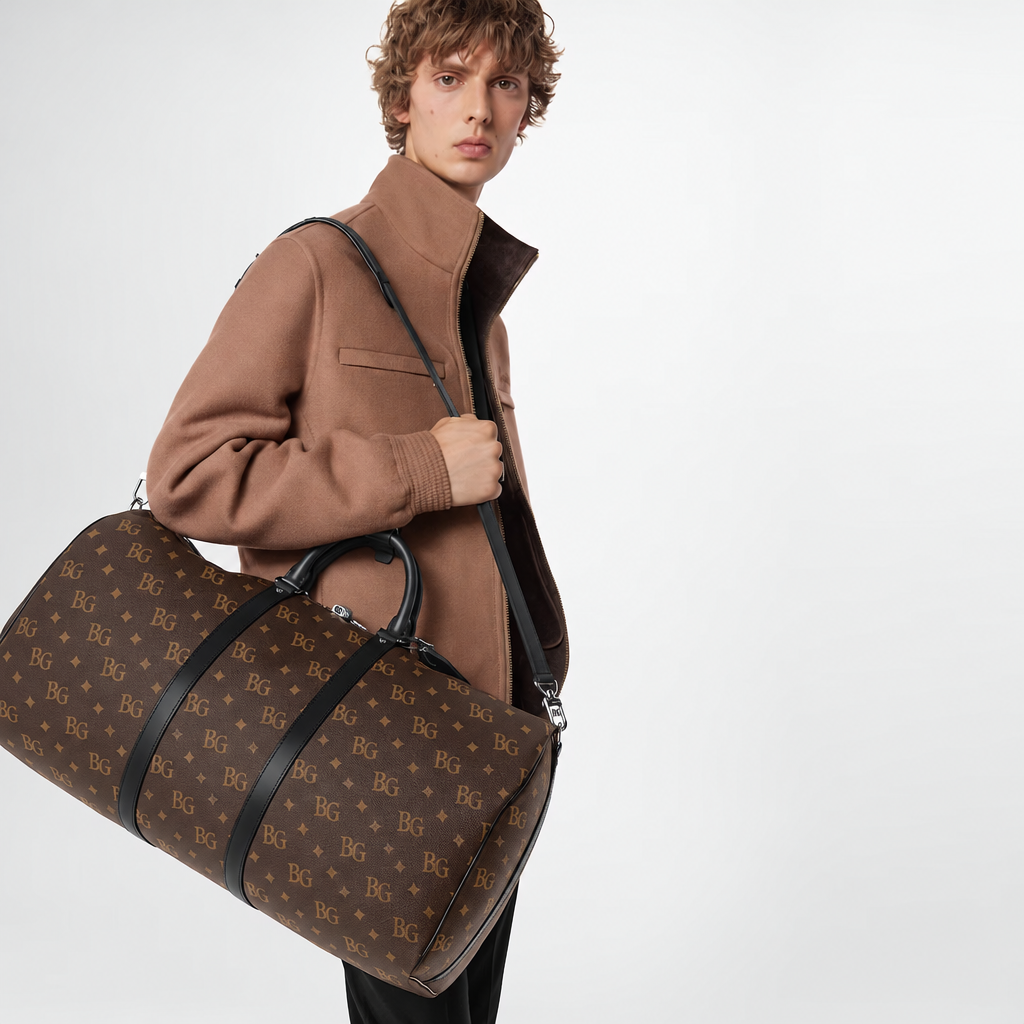 Keepall 55 Bandoulière in Monogram Macassar