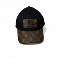 Monogram Cap in Black and Brown