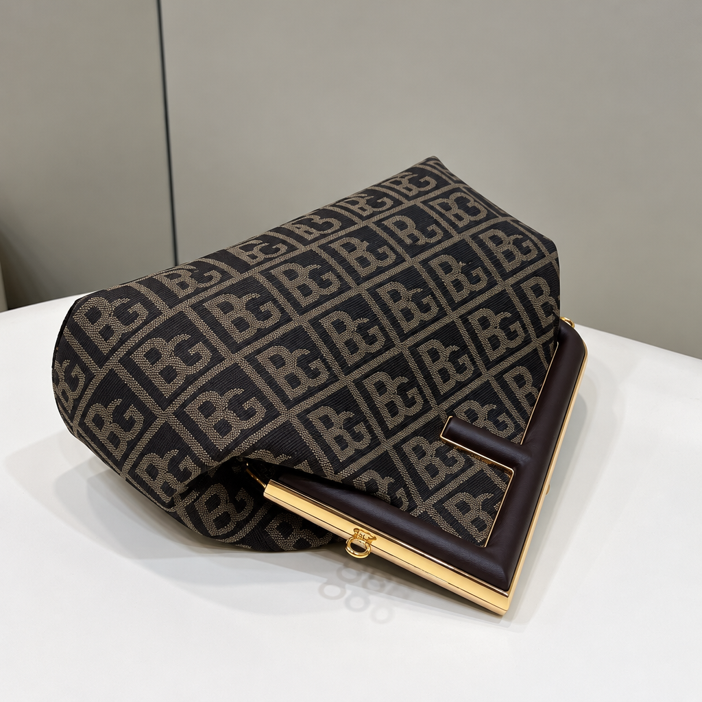 First Midi Jacquard Fabric Bag