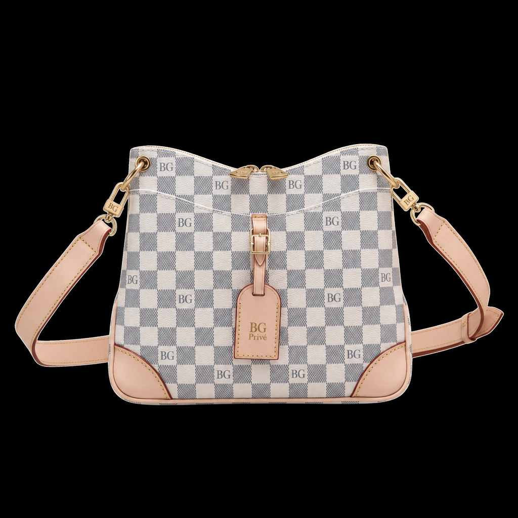 Odéon PM Damier Azur-Pattern Crossbody Bag