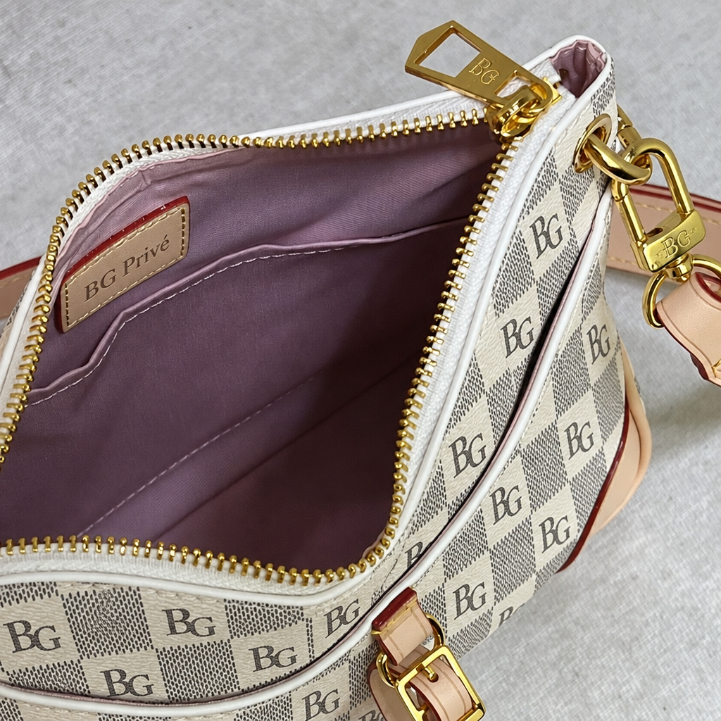 Odéon PM Damier Azur-Pattern Crossbody Bag