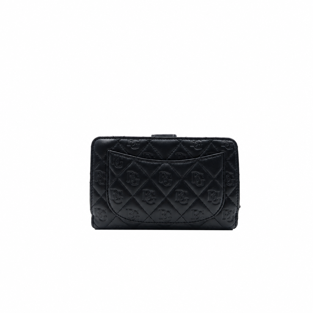 Matelassé Bifold Wallet A48667 in Black