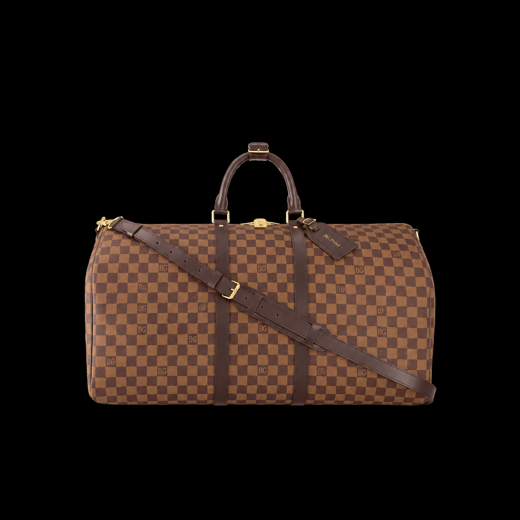 Keepall 55 Bandoulière Damier Ebene