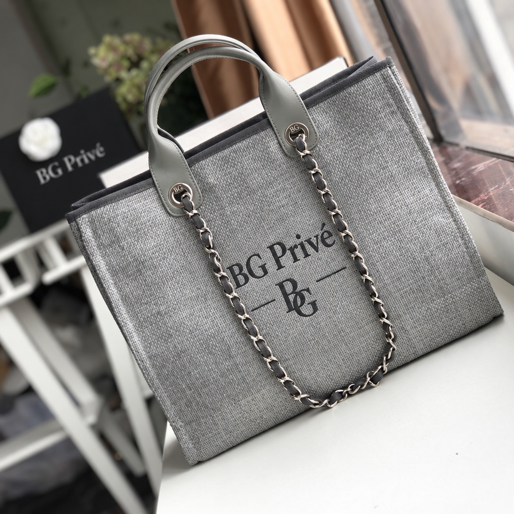 Deauville Tote Small Grey Shopping Bag AS3257