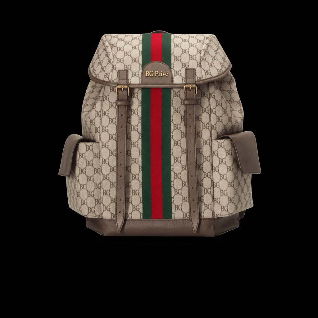 Ophidia Medium Backpack Beige/Ebony 598140 HUHAT 8564
