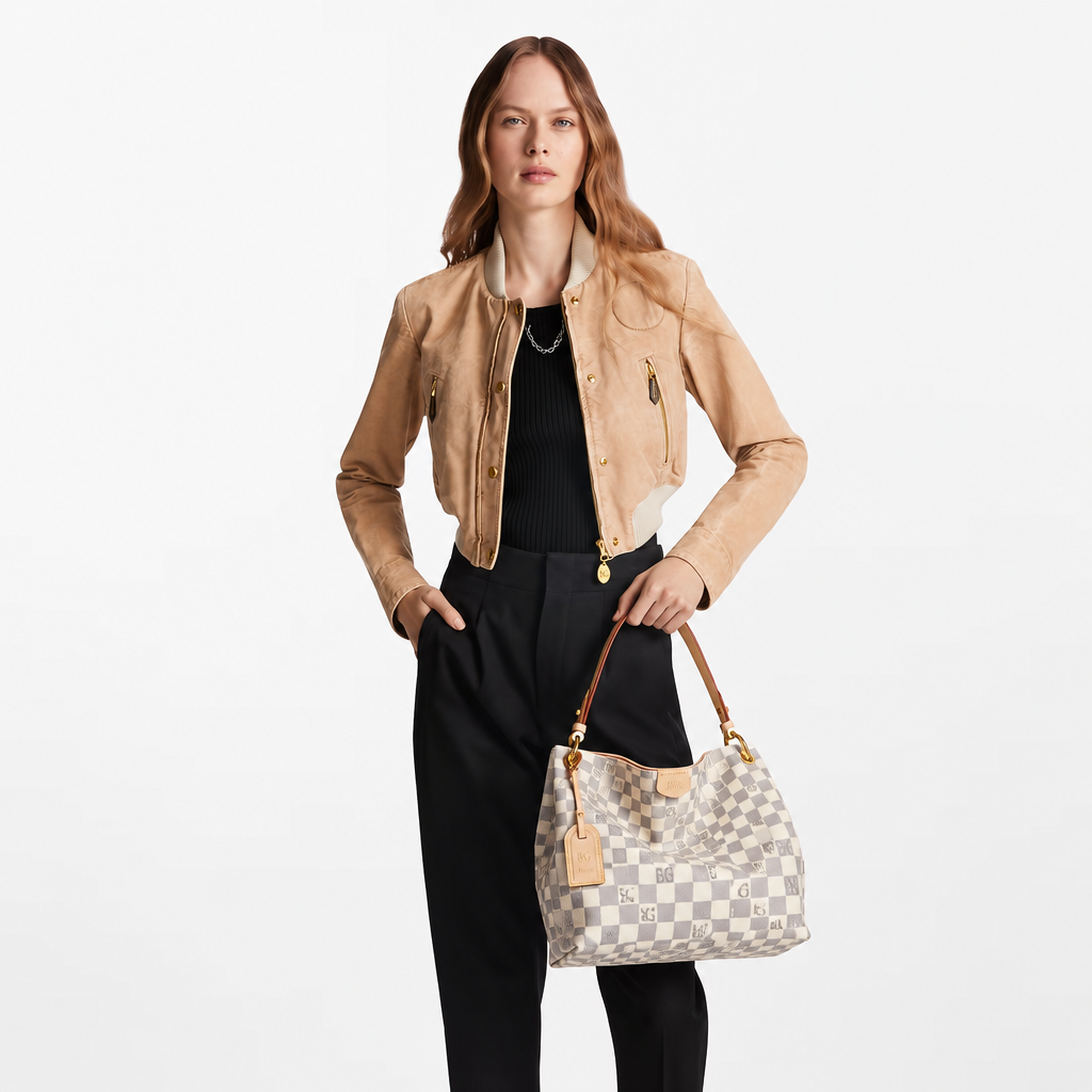 Graceful PM in Damier Azur Canvas