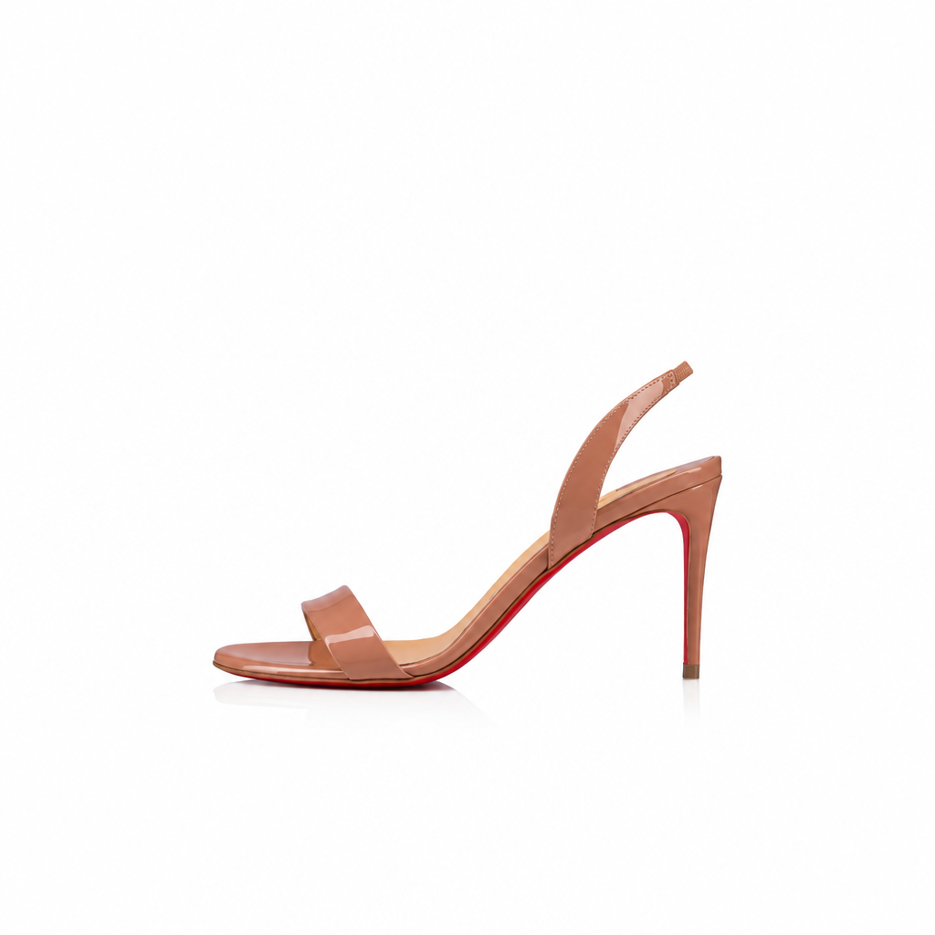 Christian Louboutin O Marylin 85 Patent Leather Slingback Sandals