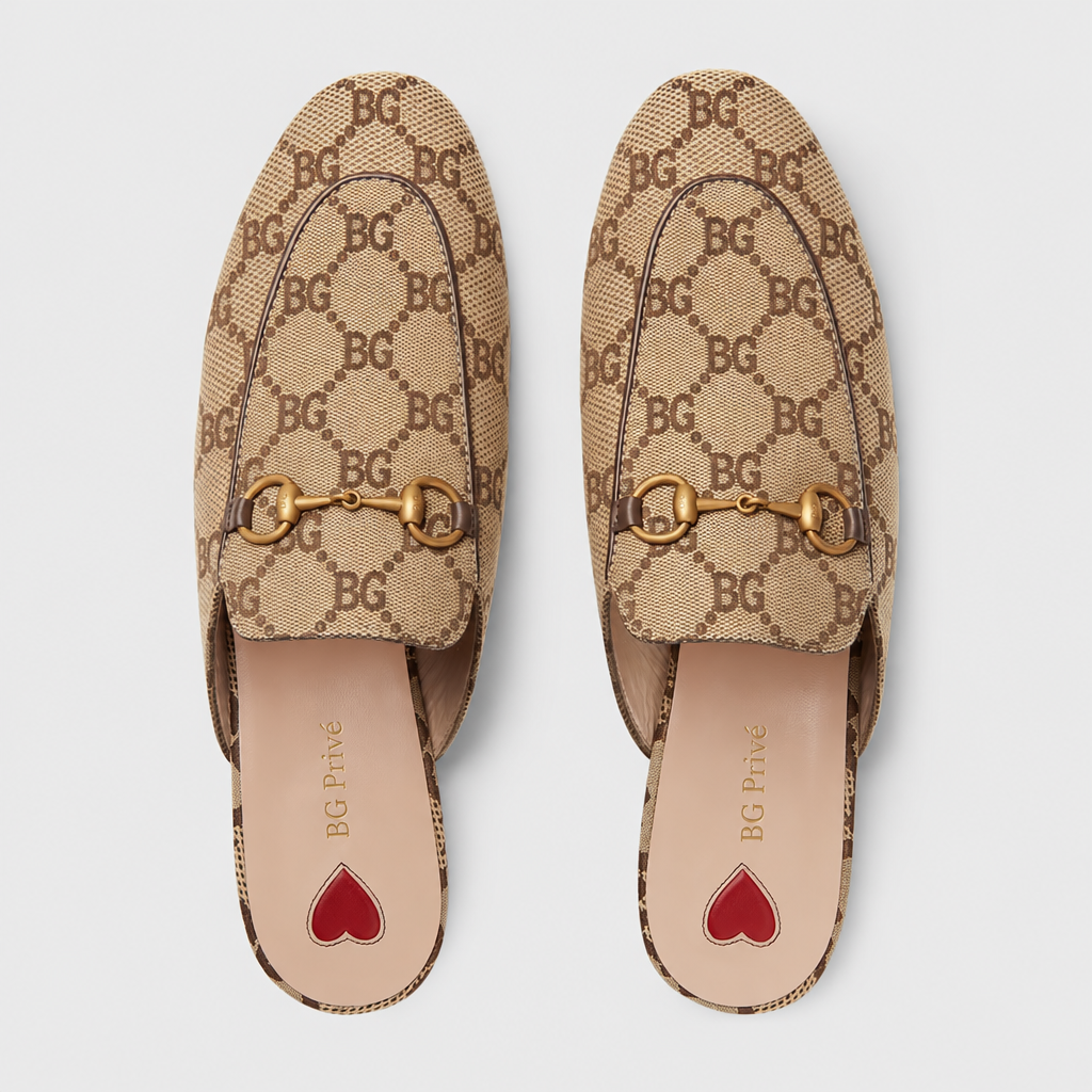 Women's Jumbo Princetown Slipper – Camel and Ebony
