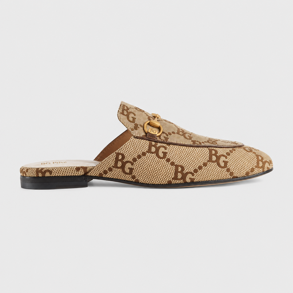 Women's Jumbo Princetown Slipper – Camel and Ebony