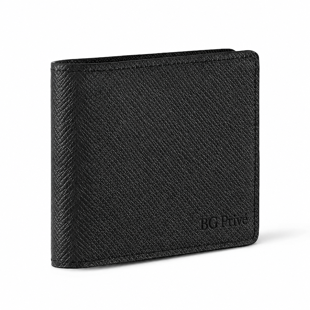 Slender Wallet in Black Taïga Leather M30539