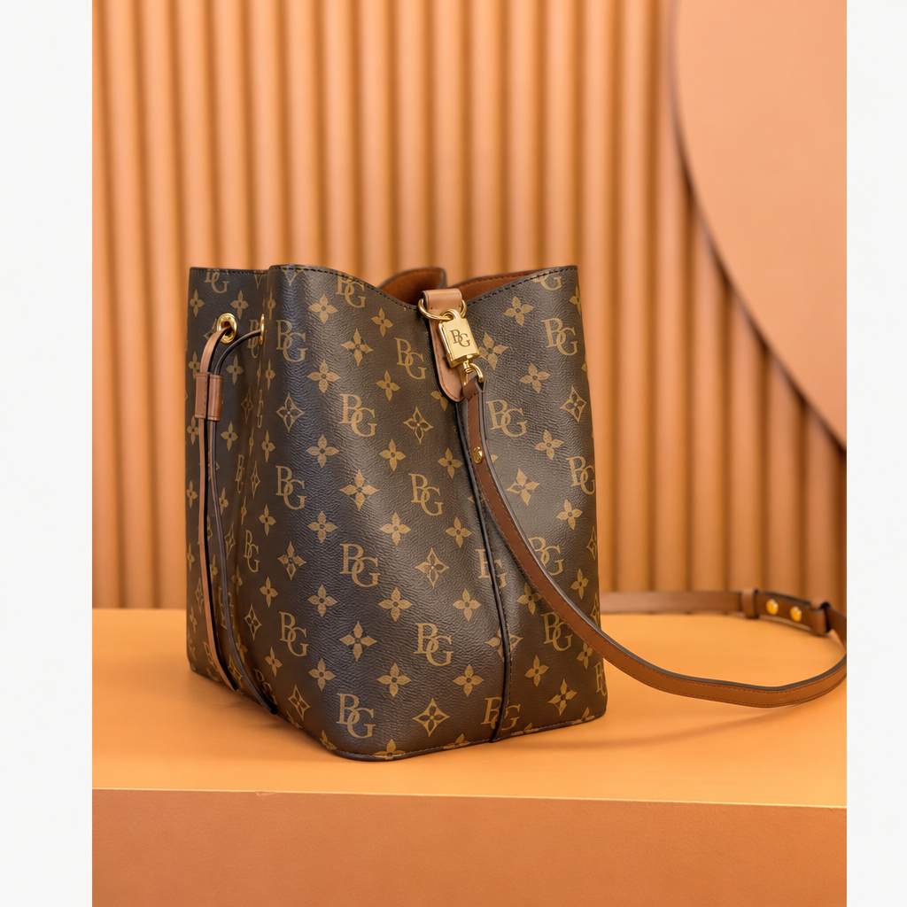 NéoNoé MM Monogram Bucket Bag – Caramel Brown