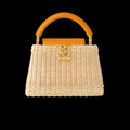 Capucines BB in Golden Yellow Braided Rattan