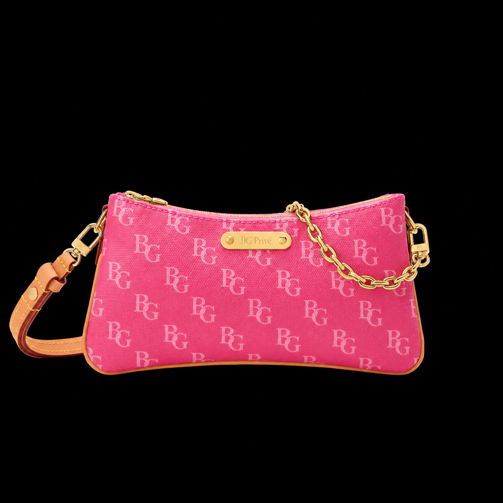 Pochette Liv in Monogram Origine Rose Ruban