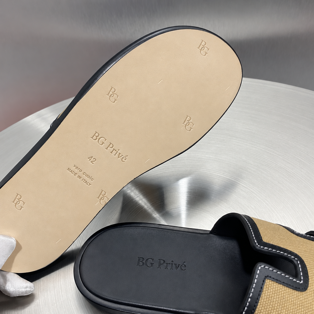Izmir Sandal in Golden Tan and Black for Men