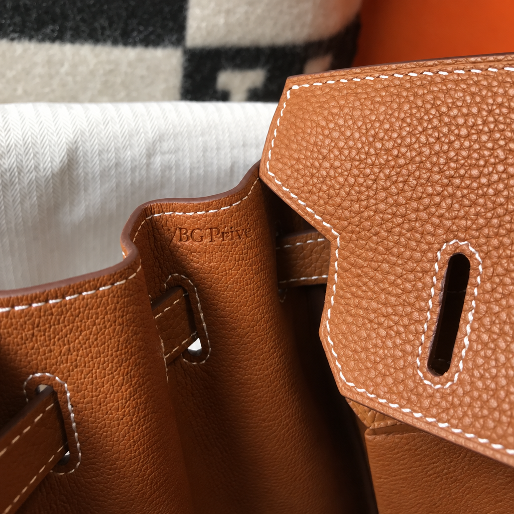 Birkin 30 Handbag in Warm Tan with Gold-Tone Hardware