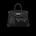 Birkin Cargo 35 in Black Canvas and Swift Leather